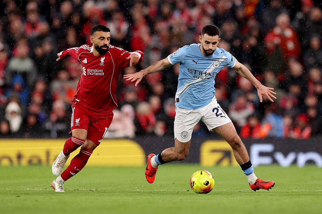 Liverpool vs Man City Premier League match action at Anfield