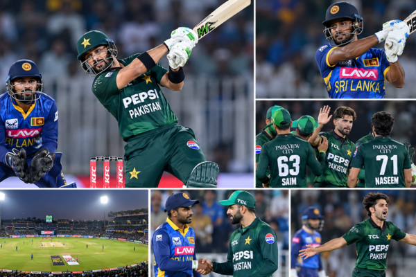 Sri Lanka vs Pakistan cricket match at Rawalpindi Stadium